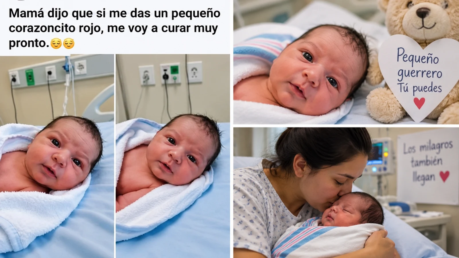 Collage ilustrativo sobre esperanza y acompañamiento a un recién nacido